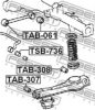 TOYOT 4870226040 Control Arm-/Trailing Arm Bush